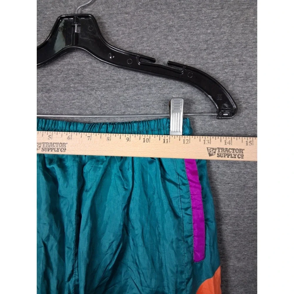 VTG Original Marines Small Green Retro Rave 80s Jogging Track Pants Streetwear